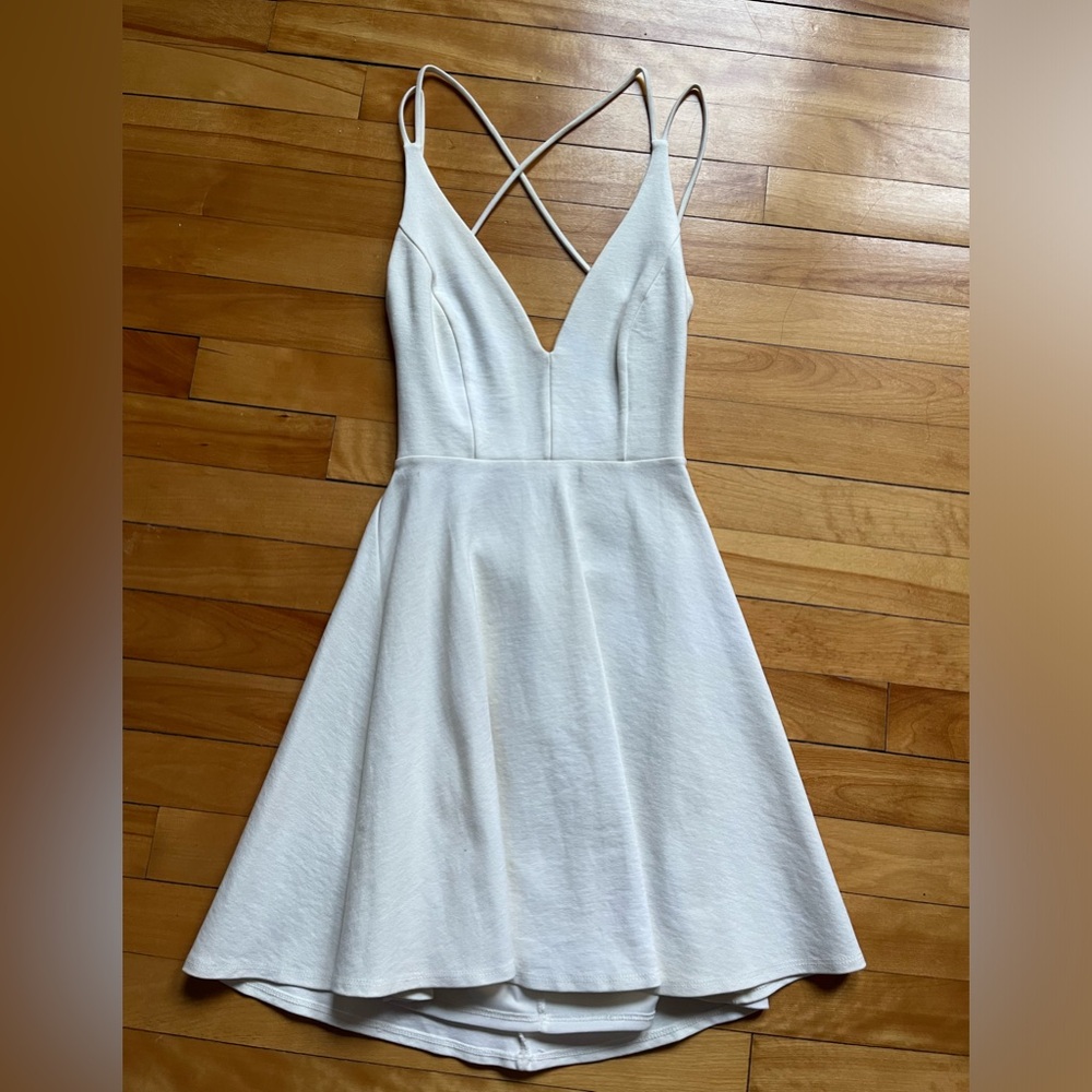 Lulu’s White Semiformal Dress
